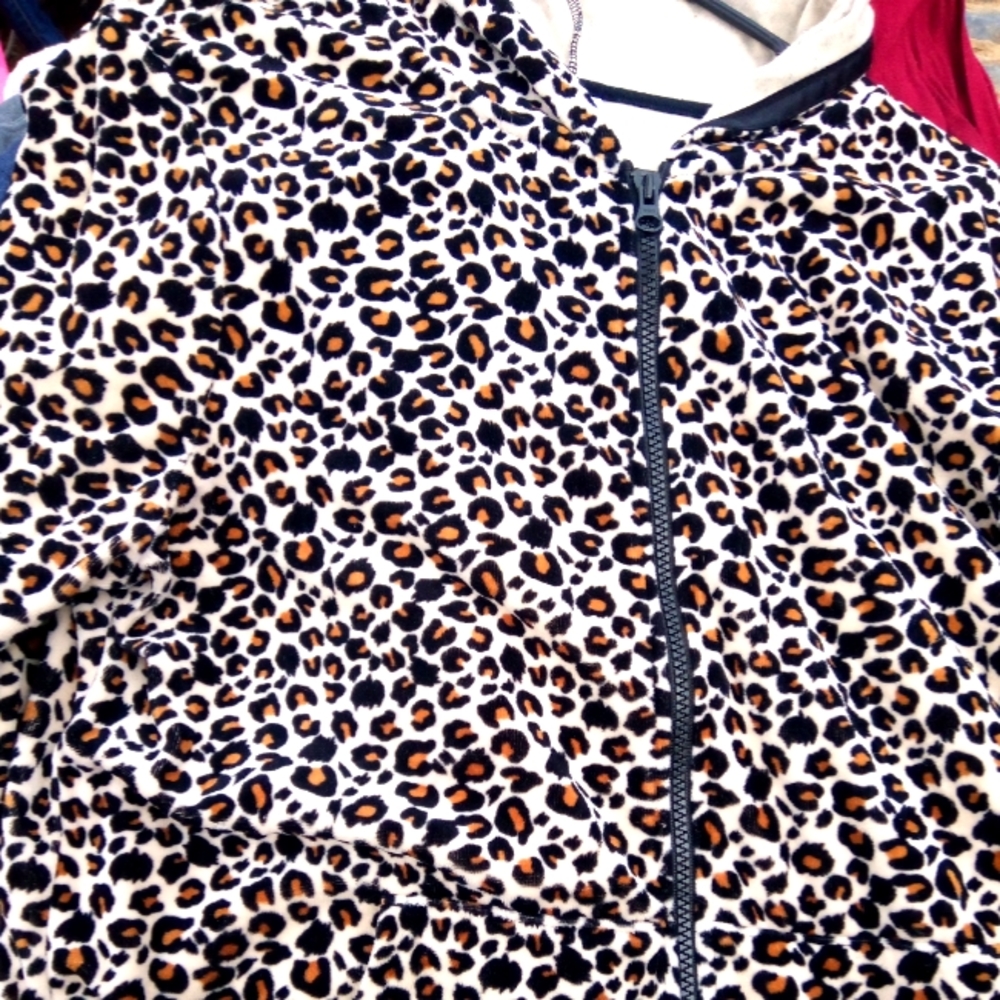 Ladies Old navy leopard print jacket
